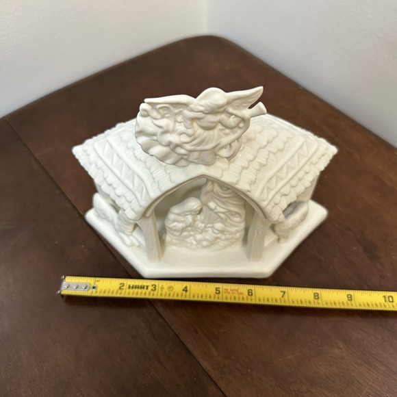 Partylite Candle Holder O Little Town P7312 Creche Manger Jesus Christmas NEW - Picture 12 of 14